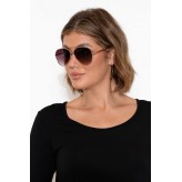 Dallas Rose Gold Aviator Sunglasses