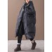 New black warm winter coat plus size down jacket hooded pockets women coats