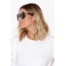 Danceteria Black Splice Square Angled Sunglasses
